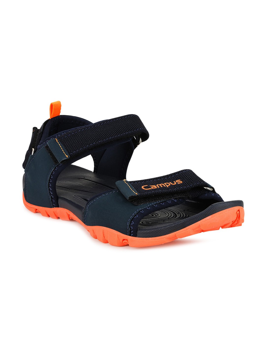 

Campus Men Navy Blue & Orange Sports Sandals