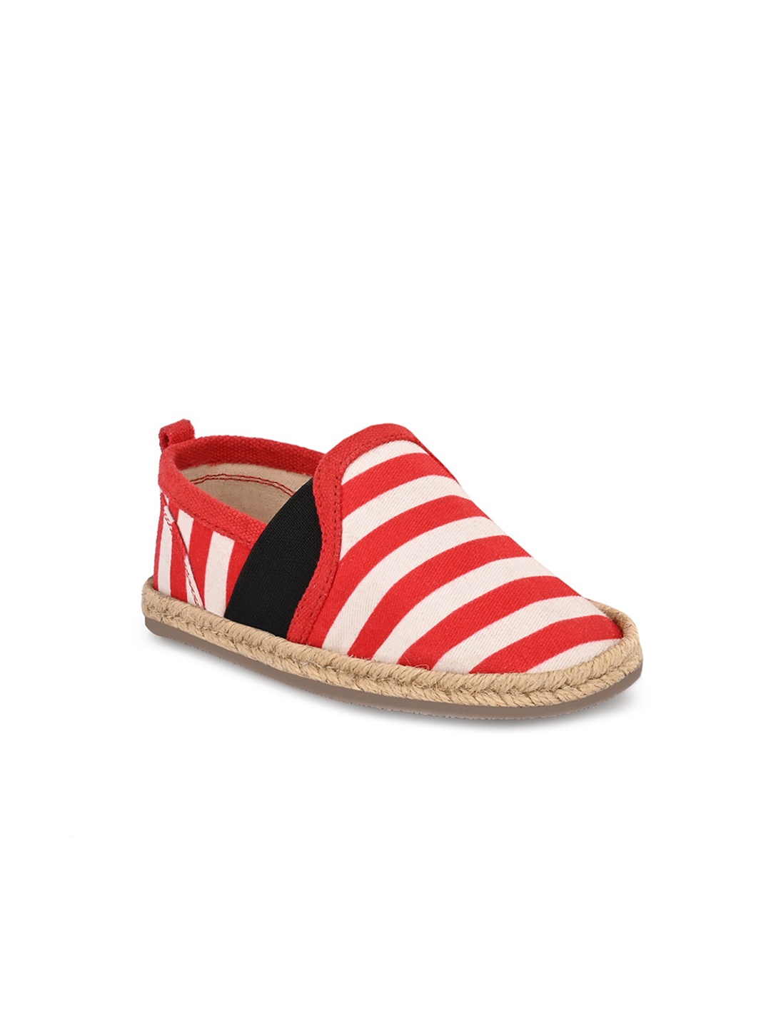 

Zebba Kids Red Striped Espadrilles