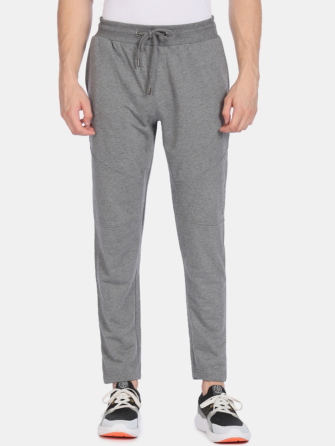 

Aeropostale Men Grey Solid Straight-Fit Track Pants