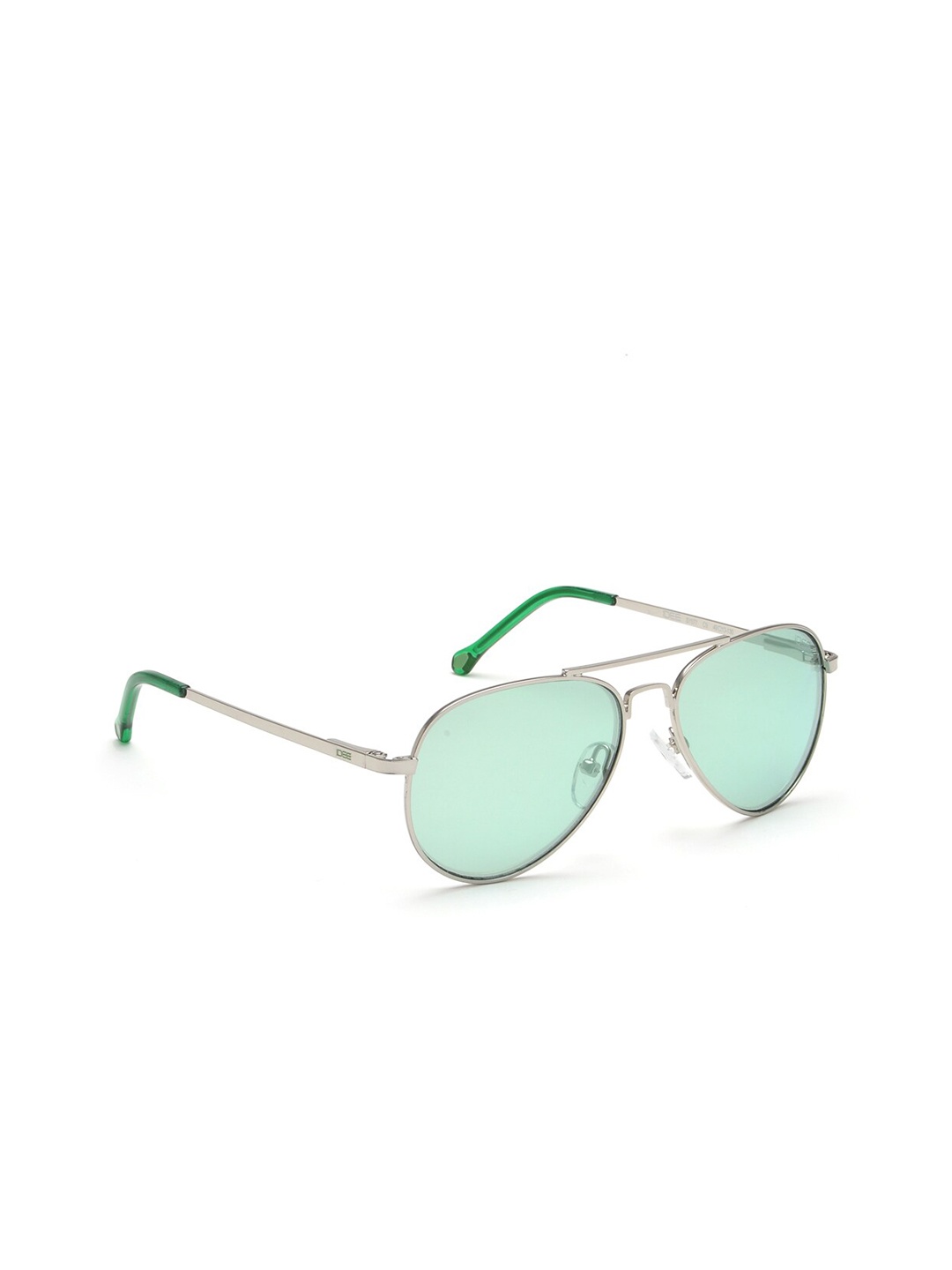 

IDEE Unisex Kids Green Lens & Silver-Toned Aviator Sunglasses Polarised Lens IDSY577C9SG