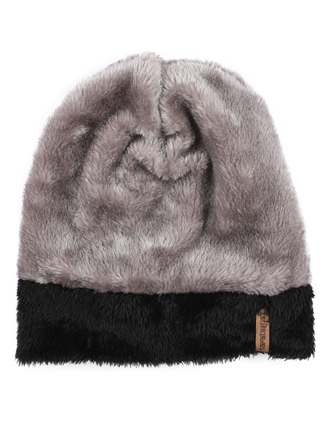 

Bharatasya Women Grey & Black Beanie