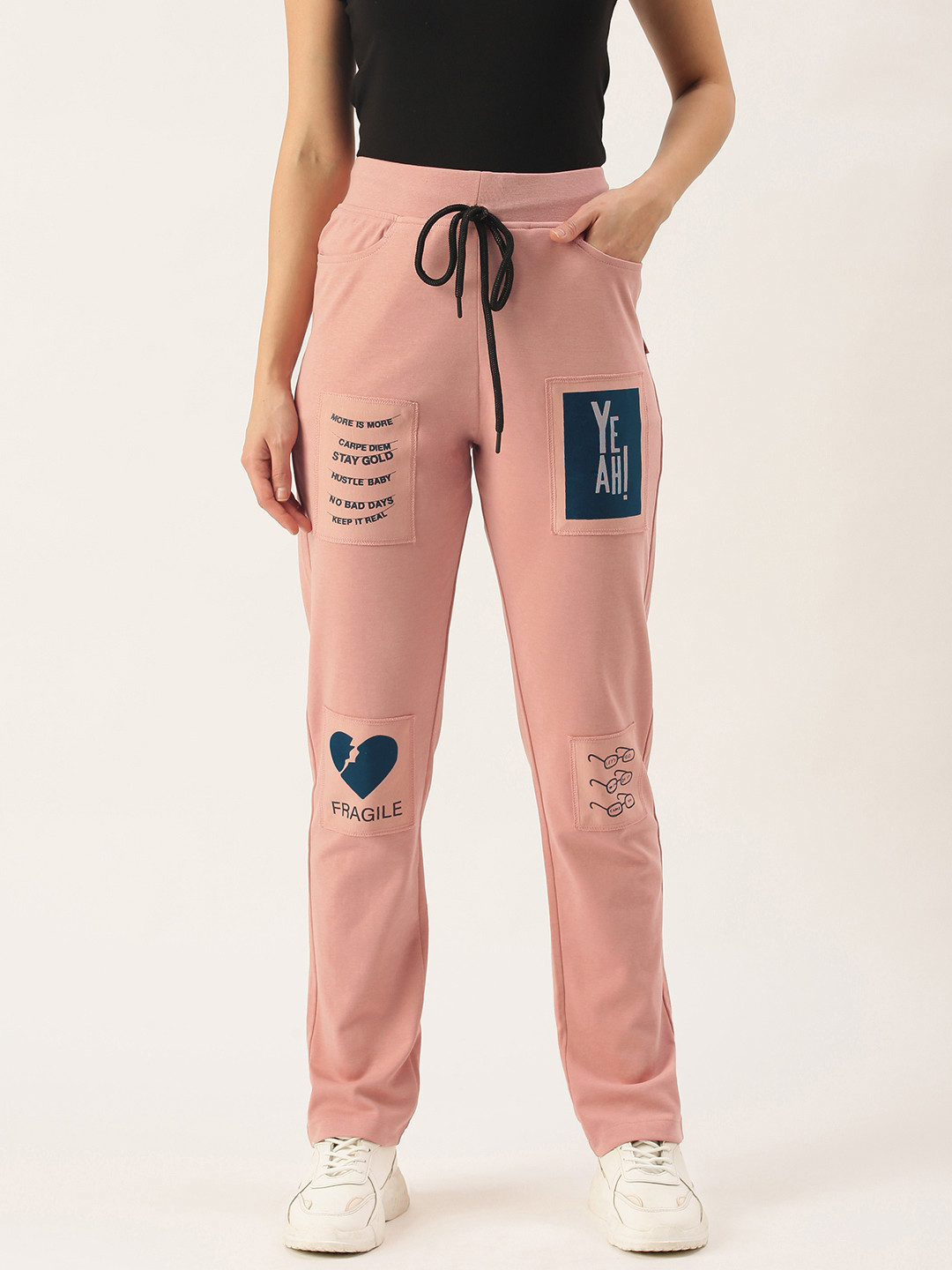 

Yuvraah Women Pink Track Pant