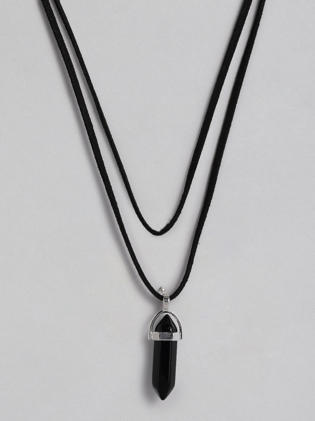 

EL REGALO Black Bullet Multi-Layered Necklace