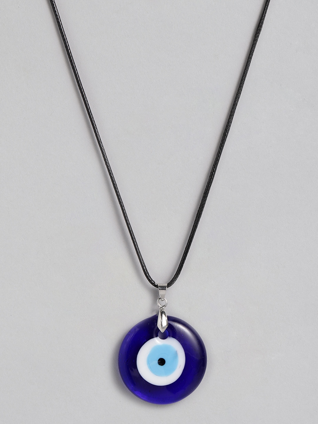 

EL REGALO Blue & Black Evil Eye Bohemian Necklace