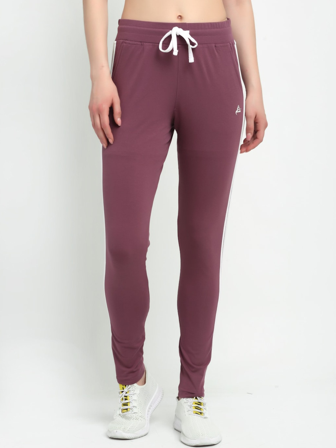 

ANTI CULTURE Women Pink Solid Cotton Track Pant