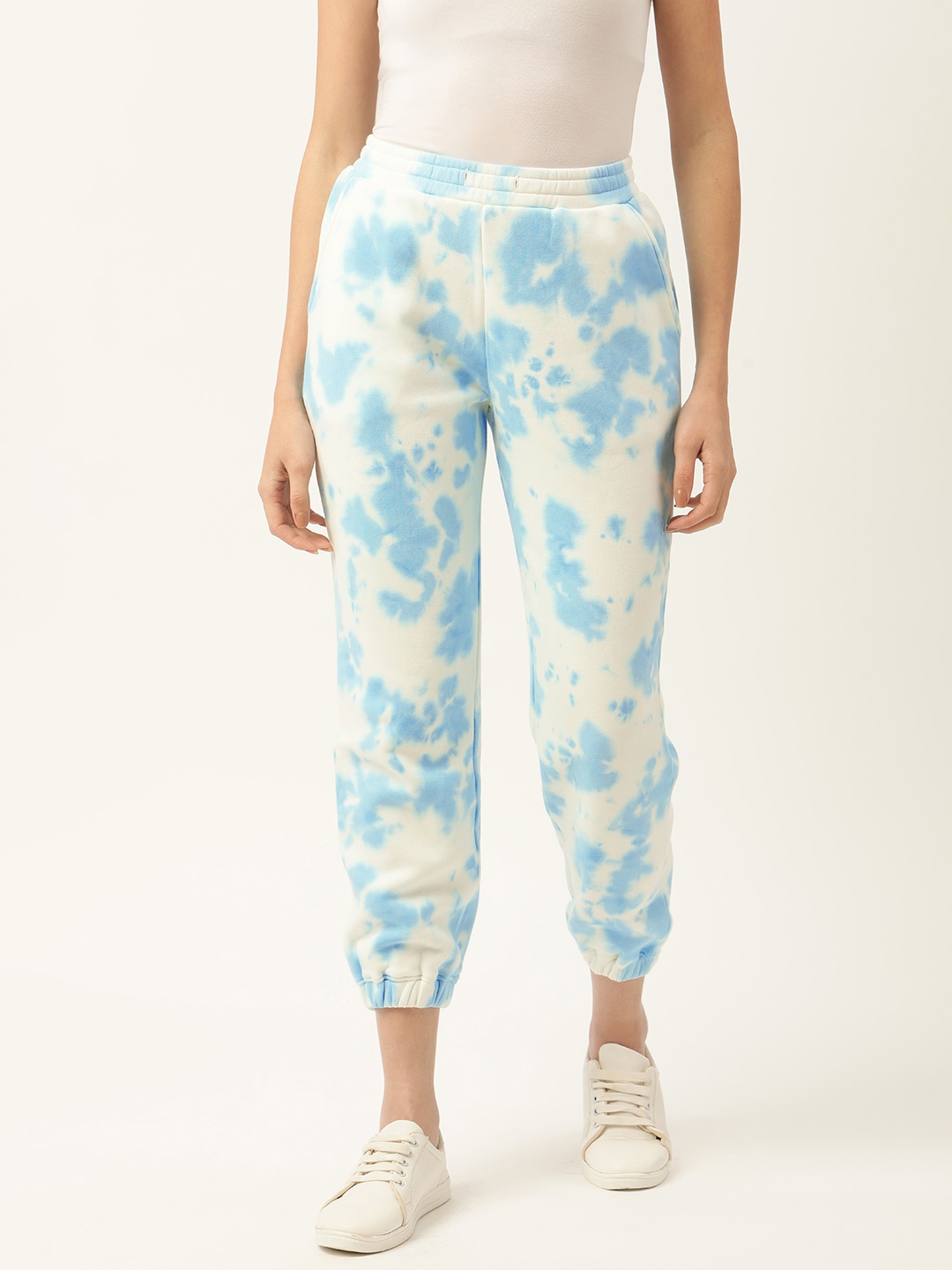 

Aayna Women Blue Tie and Dye Joggers