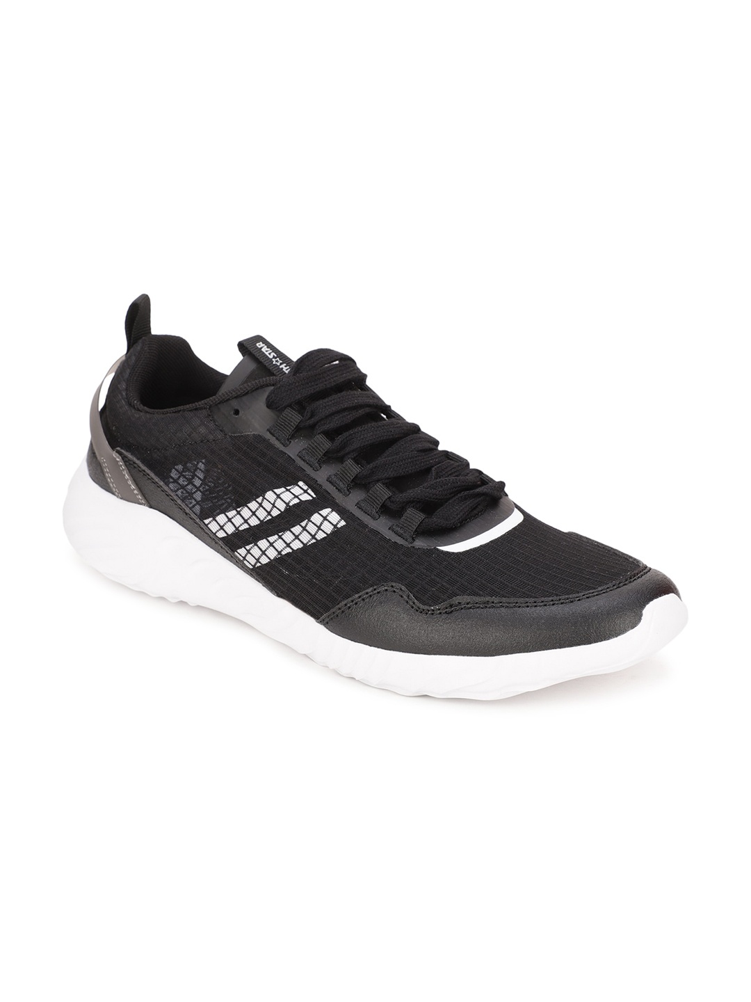 

North Star Men Black Woven Design Sneakers