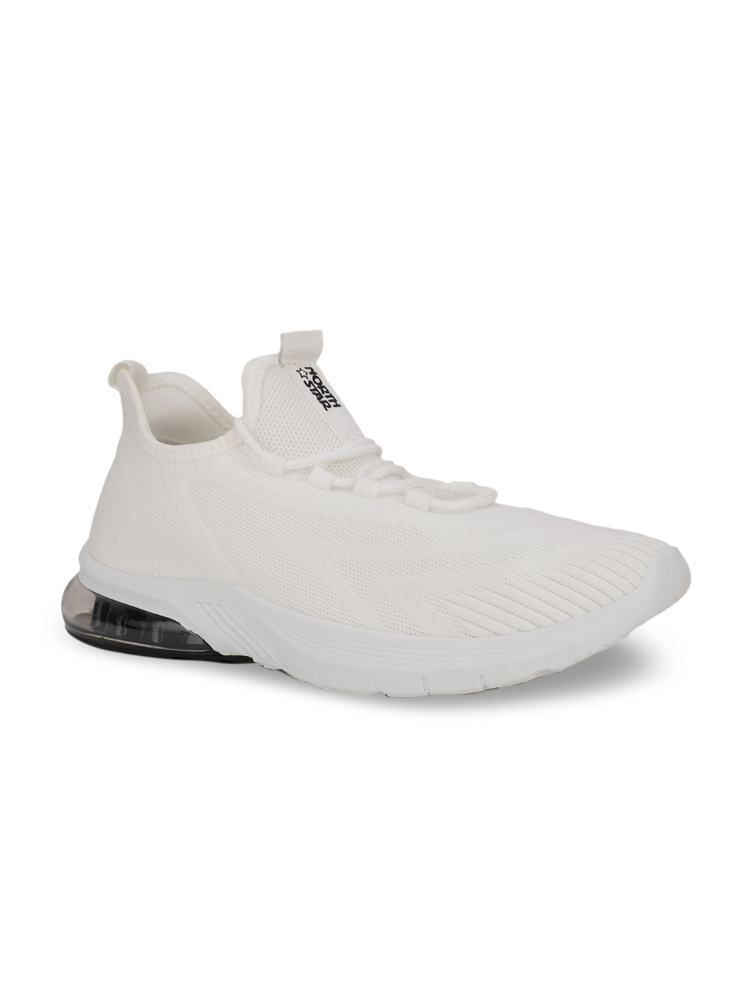 

North Star Men White Woven Design Sneakers