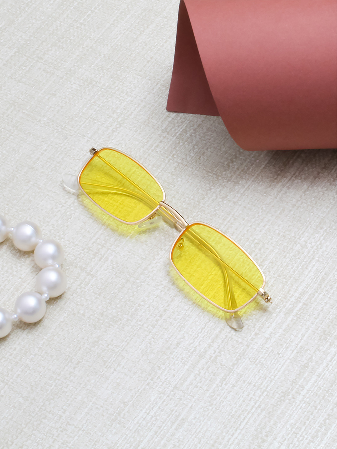 

Ted Smith Adult Yellow Lens & Gold Wayfarer UV Protected Sunglasses CANDY_GLD-YELL
