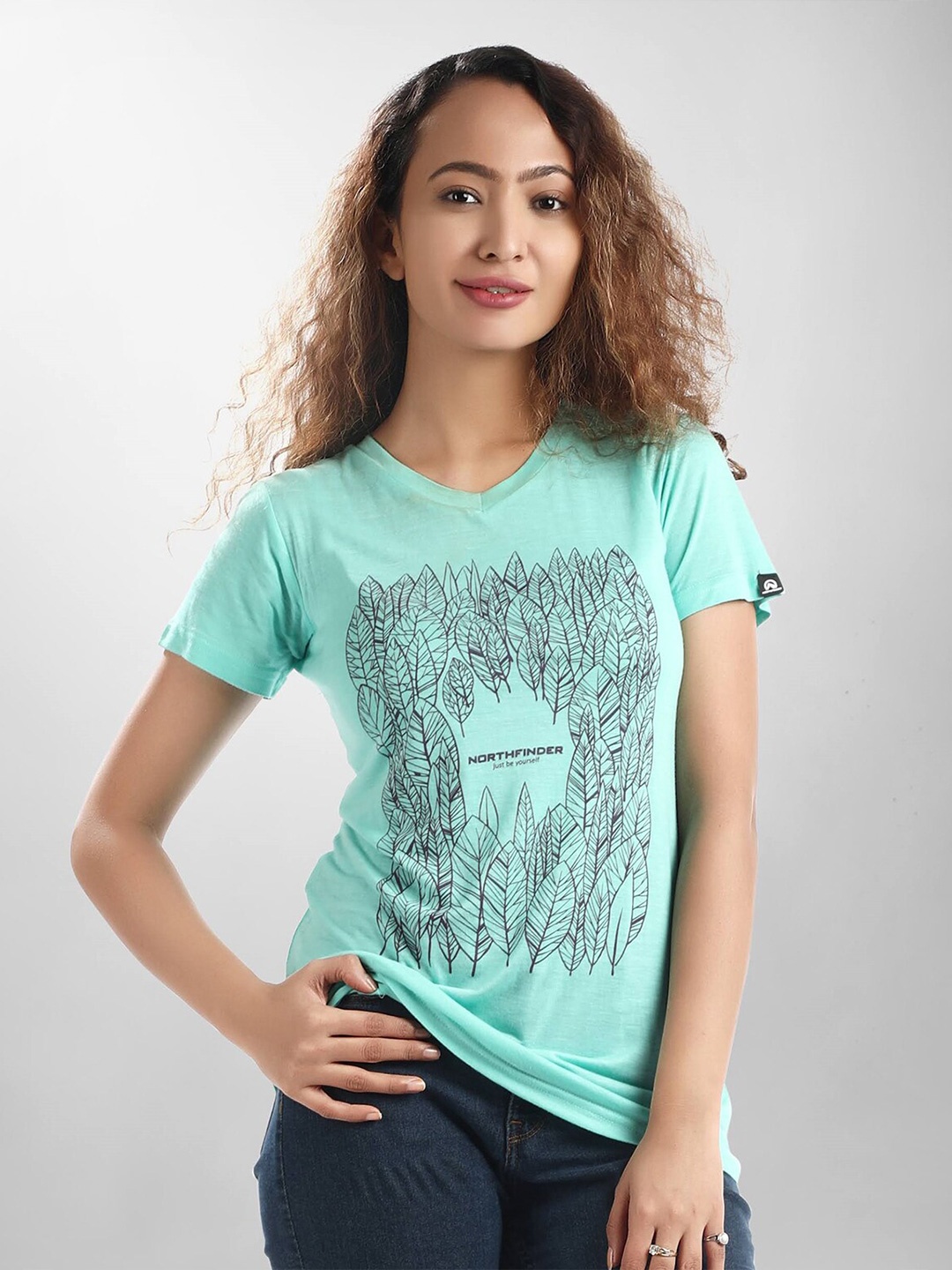 

Dream of Glory Inc Women Green Printed T-shirt