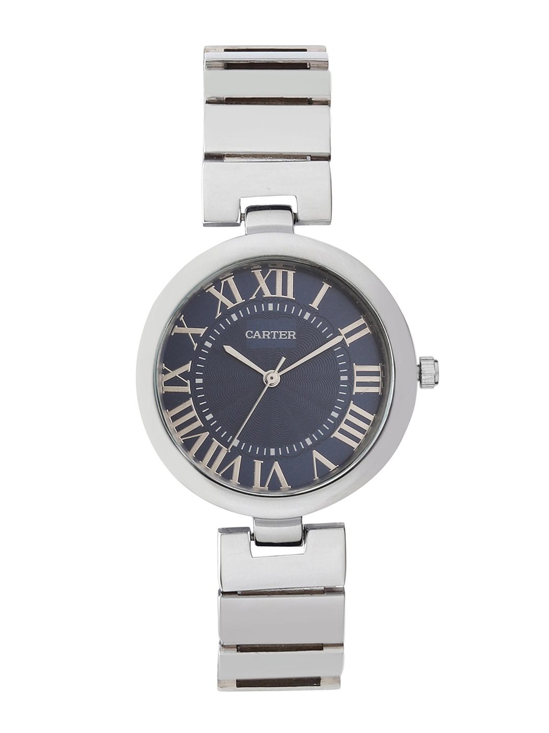 

Sandy D Carter Women Blue Dial & Silver Toned Stainless Steel Bracelet Straps Analogue Watch SD-Carter-01-BL