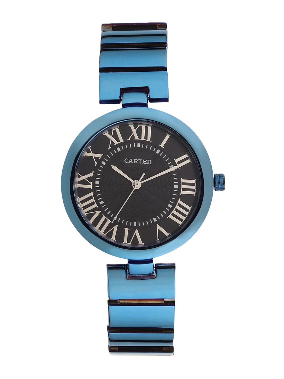 

Sandy D Carter Women Black Dial Stainless Steel Bracelet Style Straps Analogue Watch