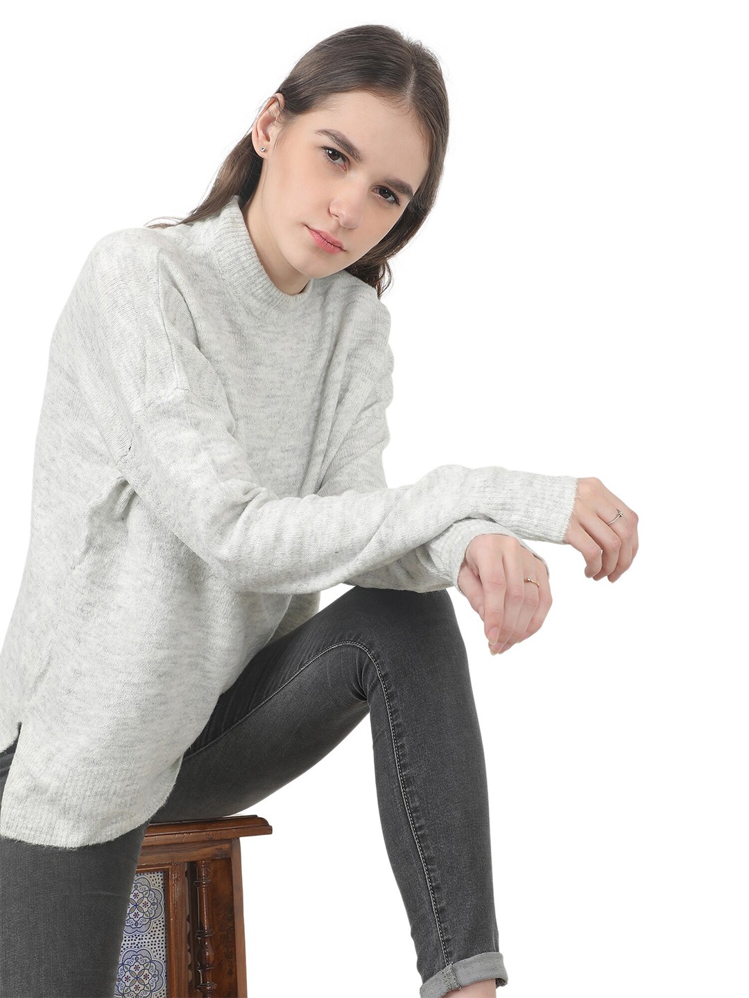 

NoBarr Women Grey Pullover