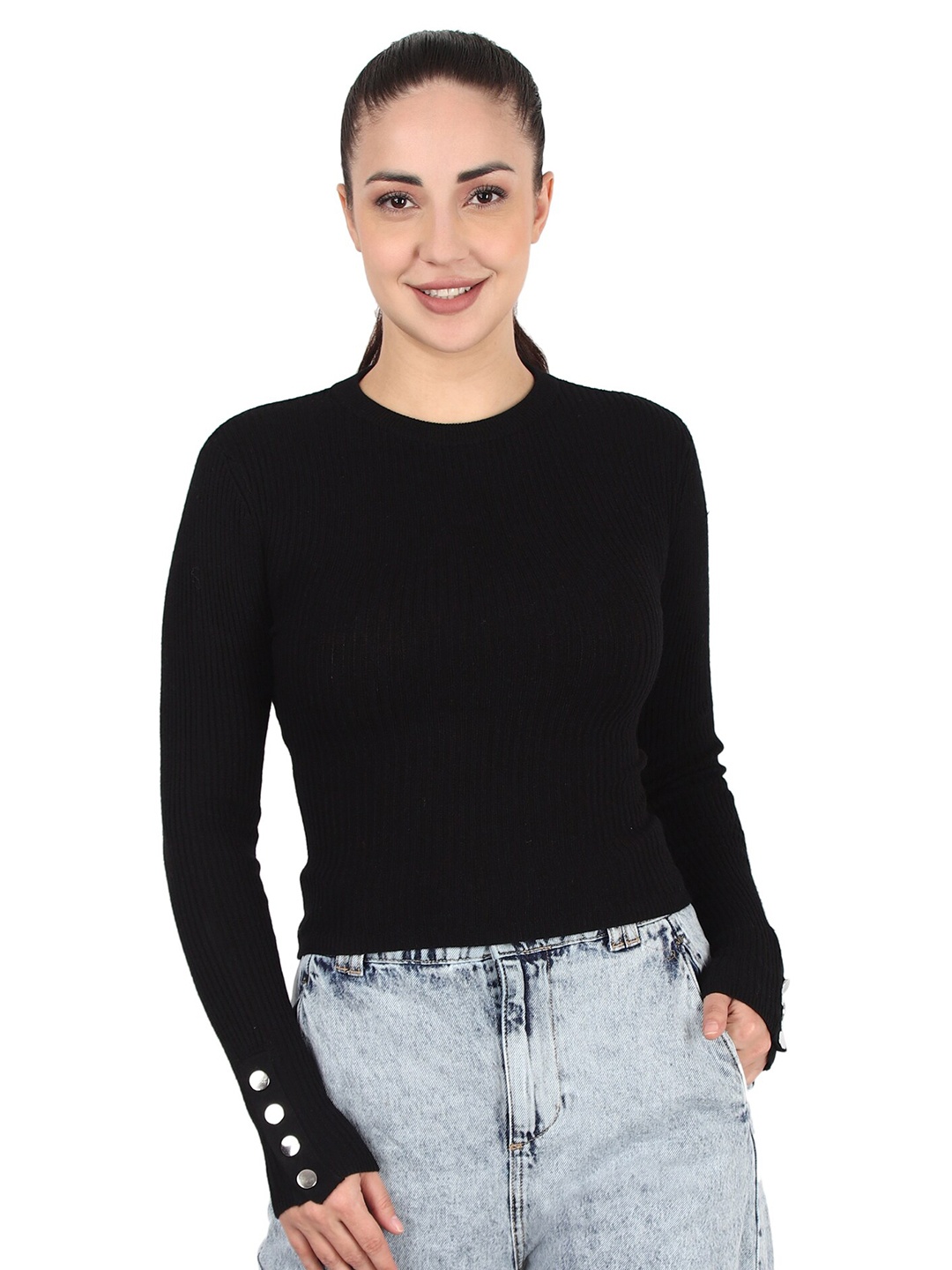 

NoBarr Women Black Pullover