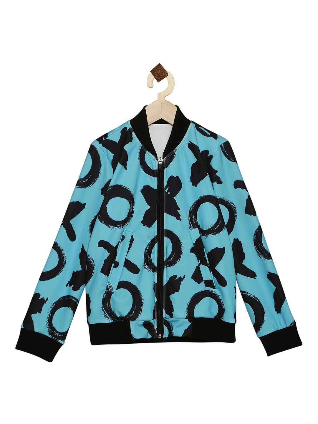 

High Star Boys Blue Black Bomber Jacket