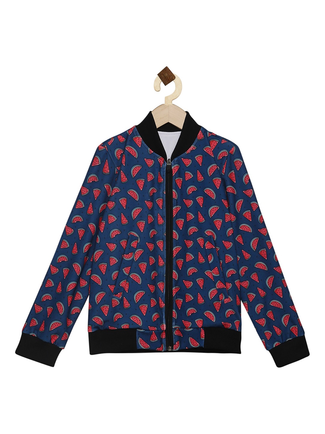 

High Star Boys Navy Blue & Red Bomber Jacket