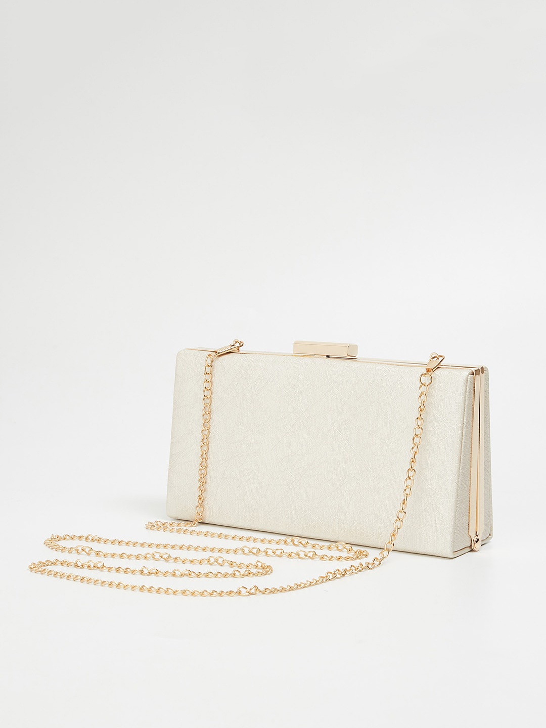 

CODE by Lifestyle Textured Structured Clutch, Gold