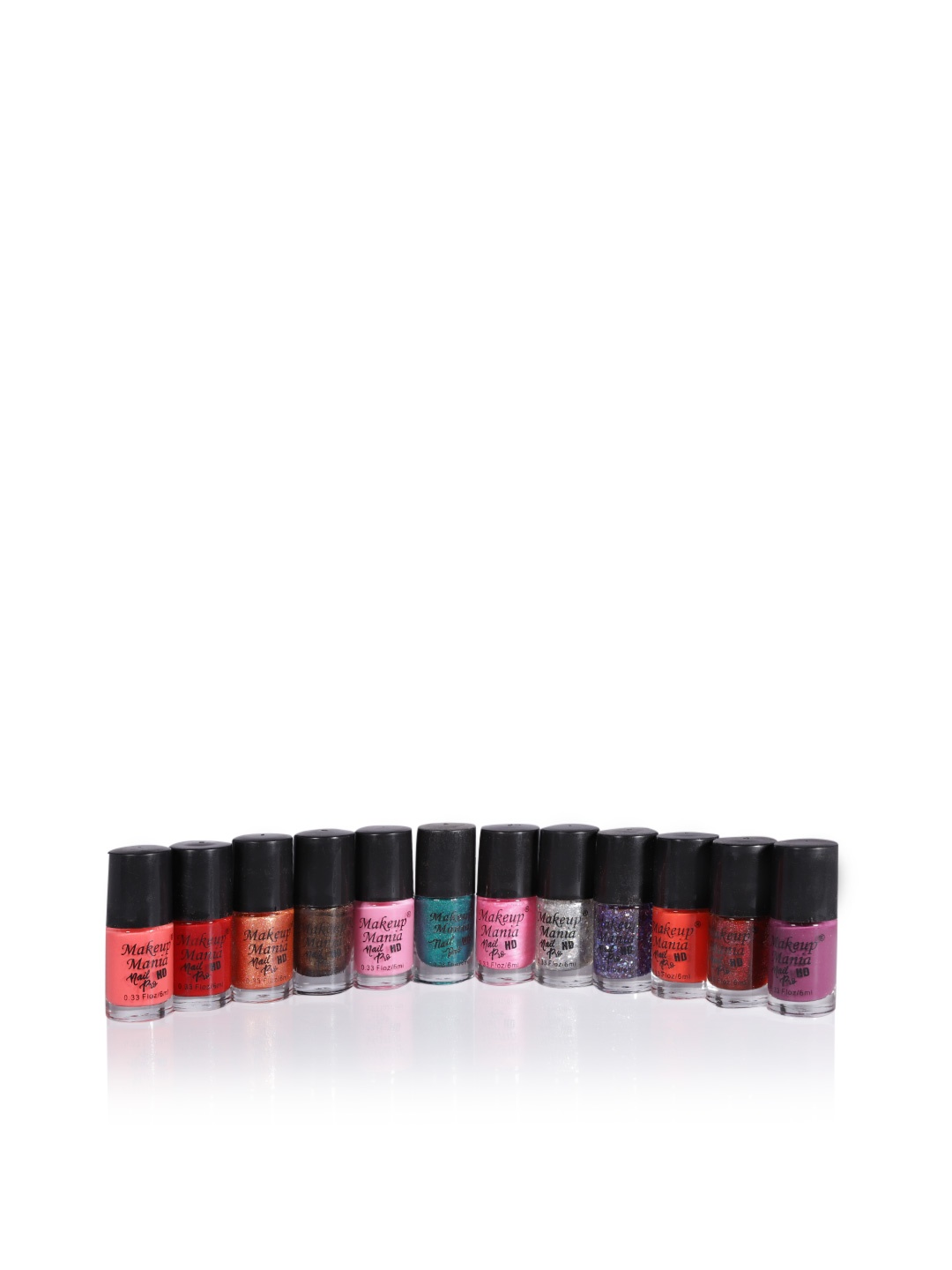 

Makeup Mania Multicolor Set of 12 Nail Poilish, 6ml each, Multi