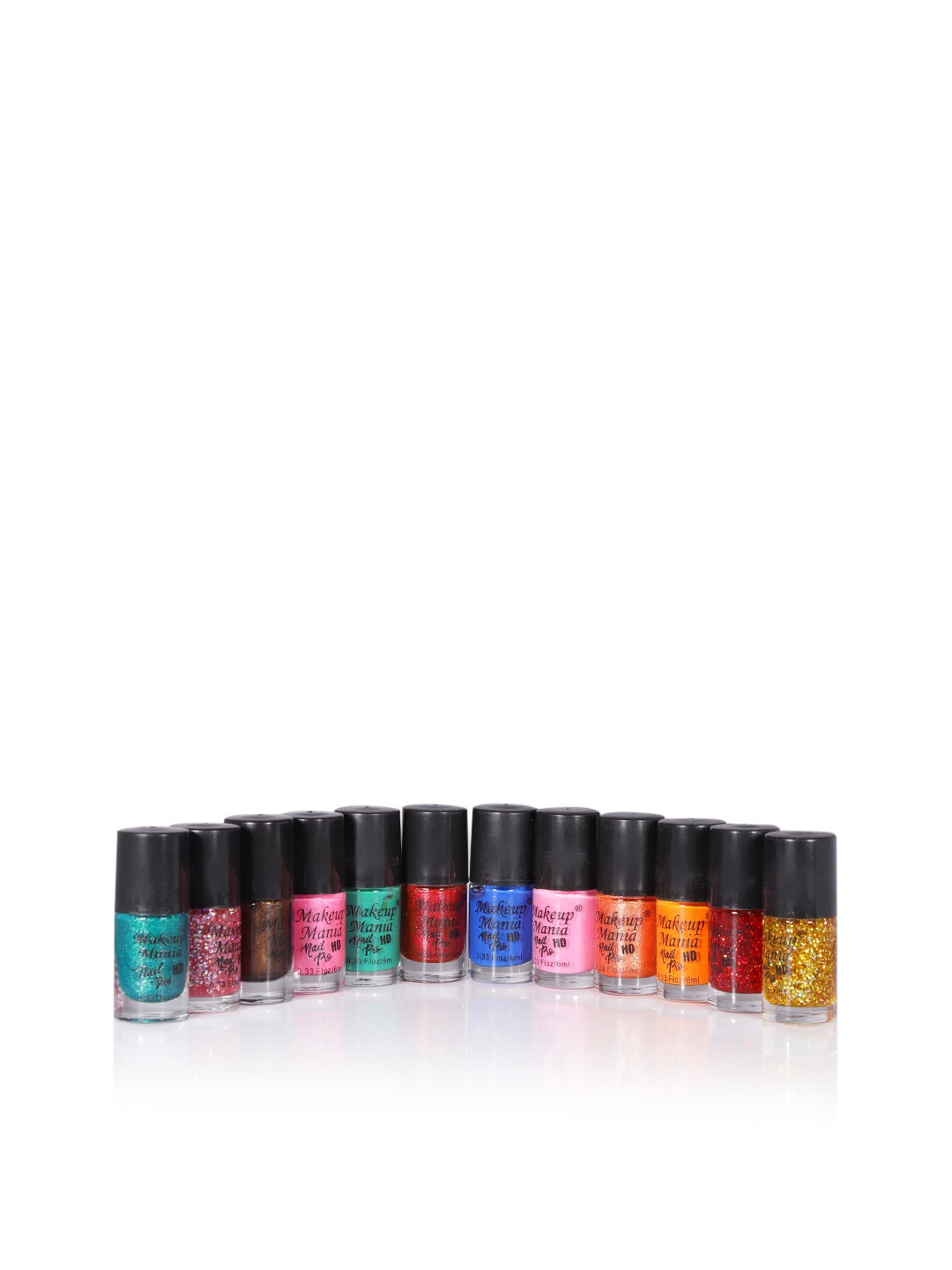 

Makeup Mania Set of 12 Nail Polish, Multi