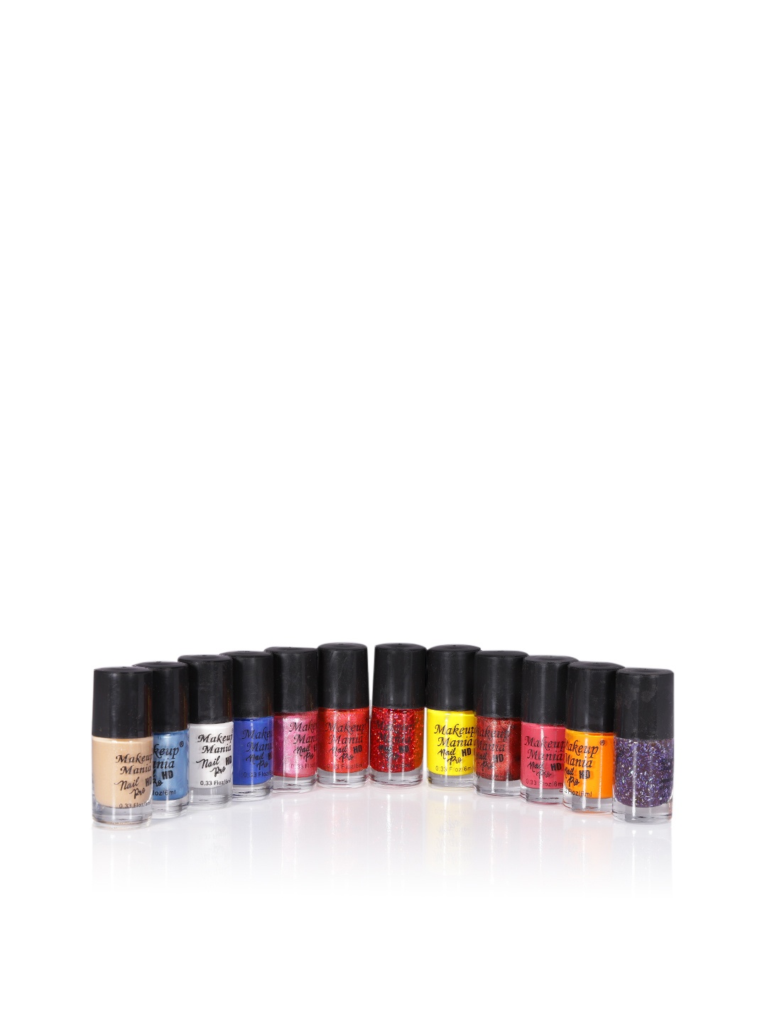 

Makeup Mania Set of 12 Nail Polish, Multi