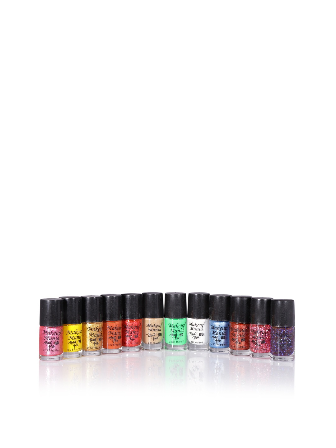

Makeup Mania Set of 12 Nail Polish, Multi