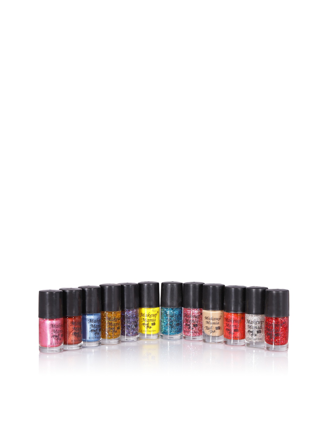 

Makeup Mania Set of 12 Nail Polish, Multi