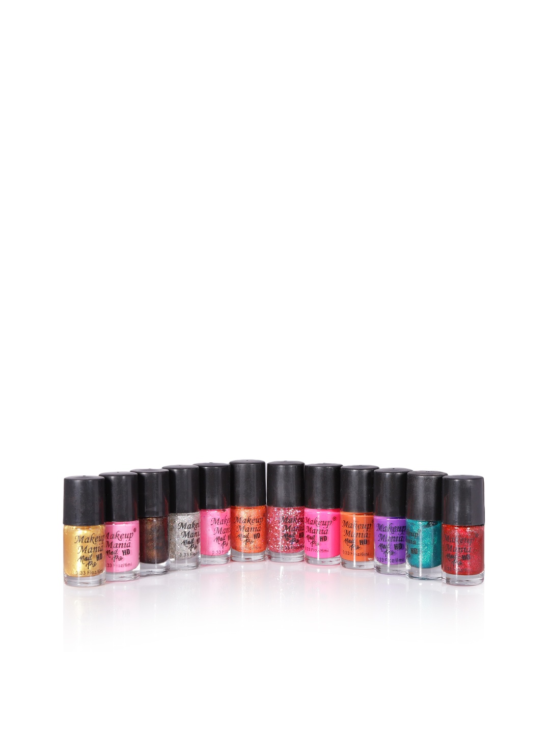 

Makeup Mania Set of 12 Nail Polish, Multi