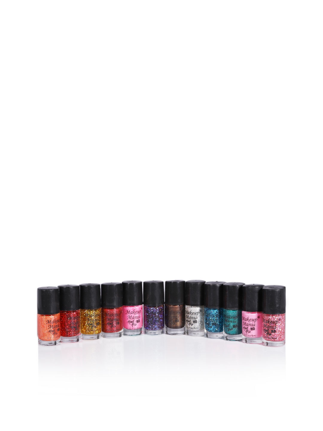 

Makeup Mania Nail Poilish Set of 12 Pcs x 6ml each, Multicolor Set No. MM#119, Multi