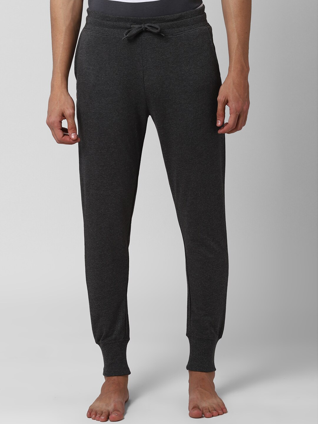 

Peter England Men Grey Solid Lounge Pants