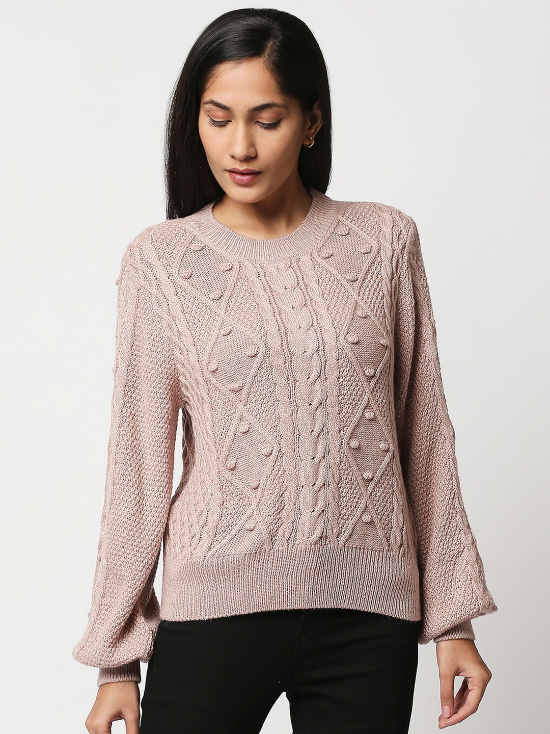 

20Dresses Women Pink Acrylic Pullover