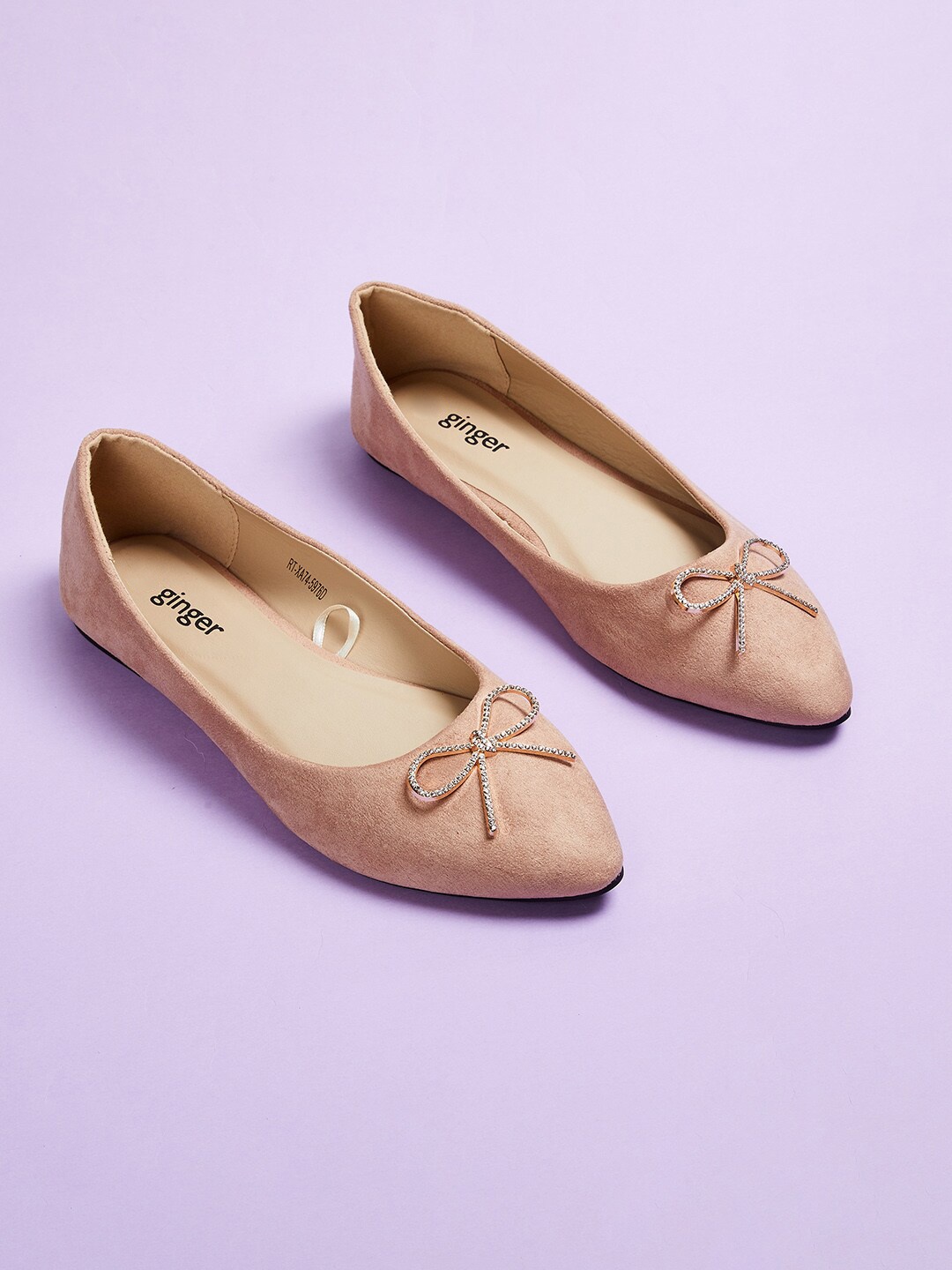 

Ginger by Lifestyle Women Beige Printed Flatforms