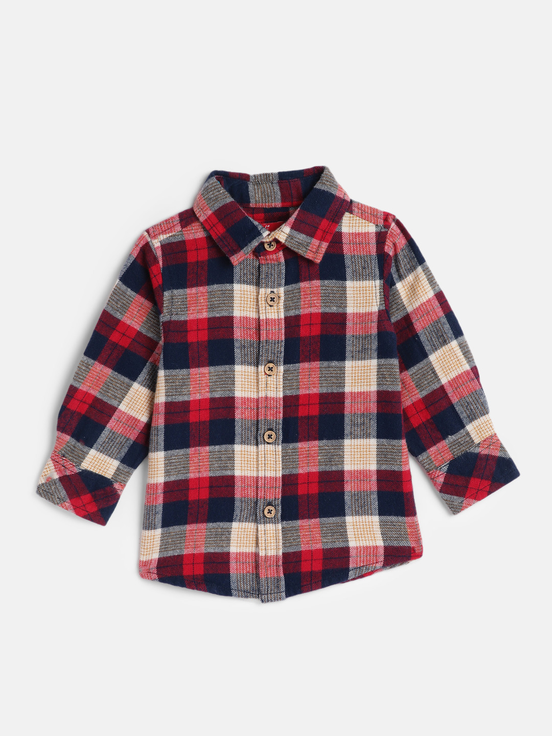 

H By Hamleys Boys Multicoloured Checked Pure Cotton Casual Shirt, Multi