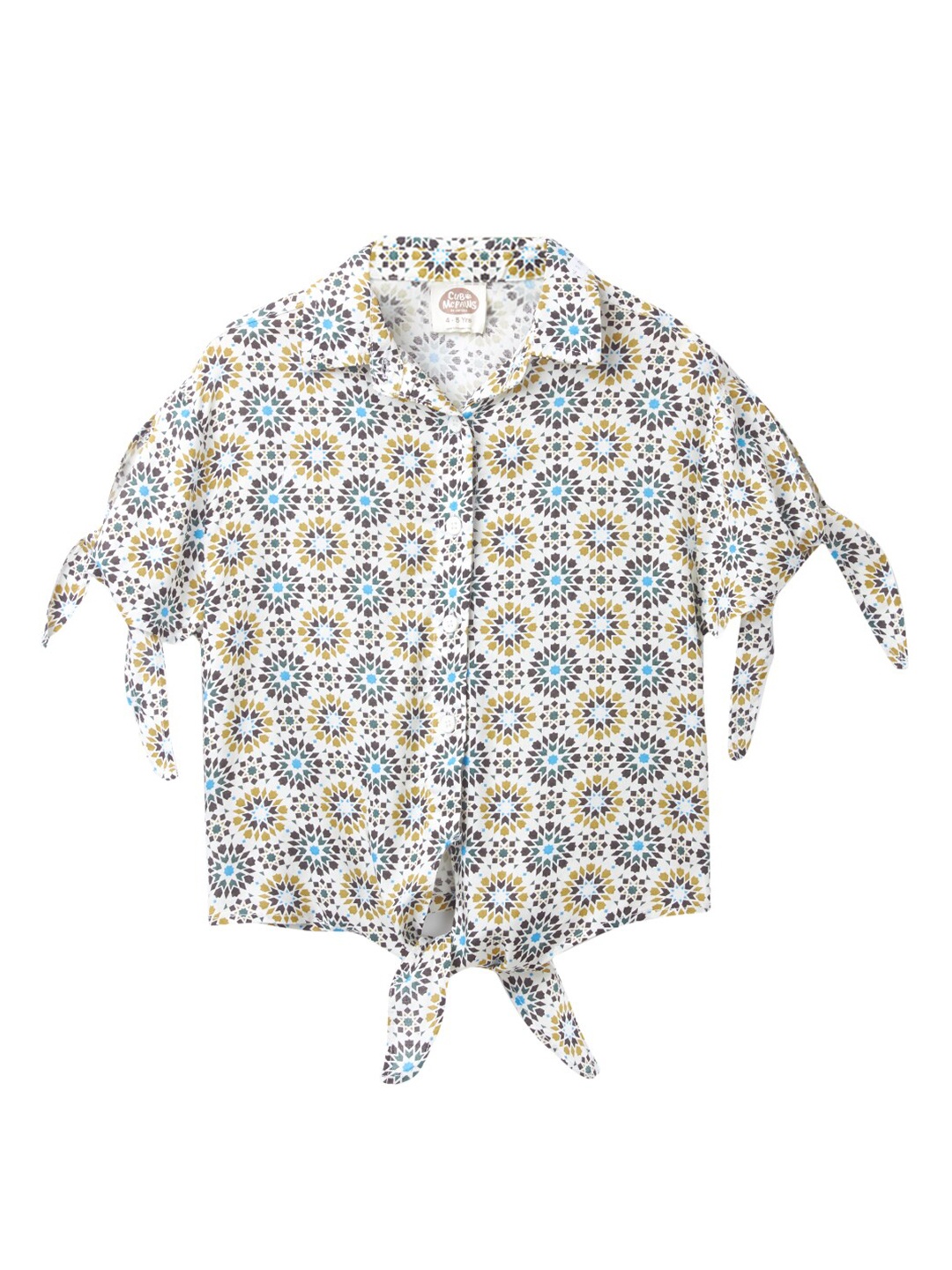 

Cub McPaws Multicoloured Geometric Shirt Style Top, Multi