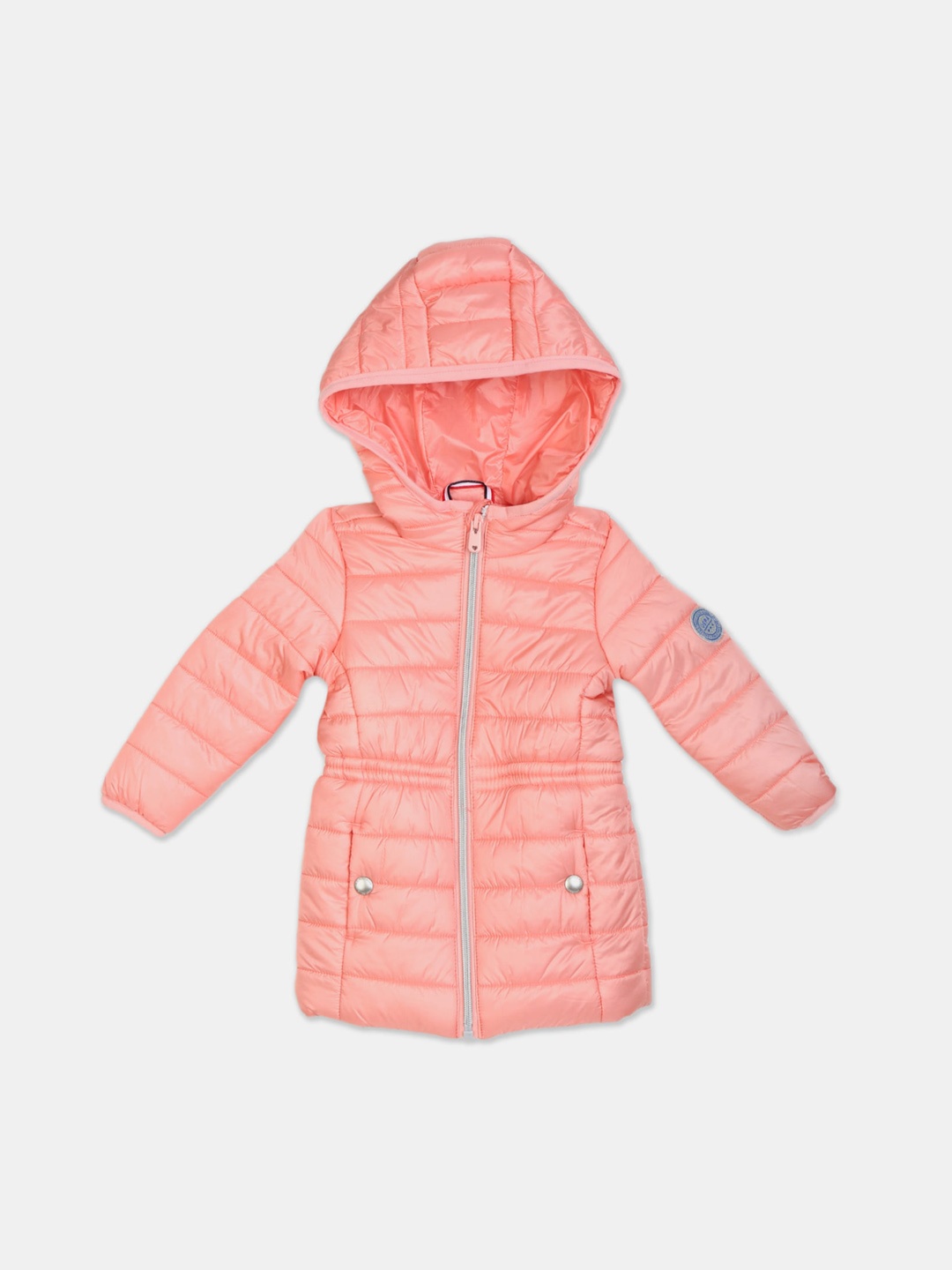 

U.S. Polo Assn. Kids Girls Pink Longline Puffer Jacket
