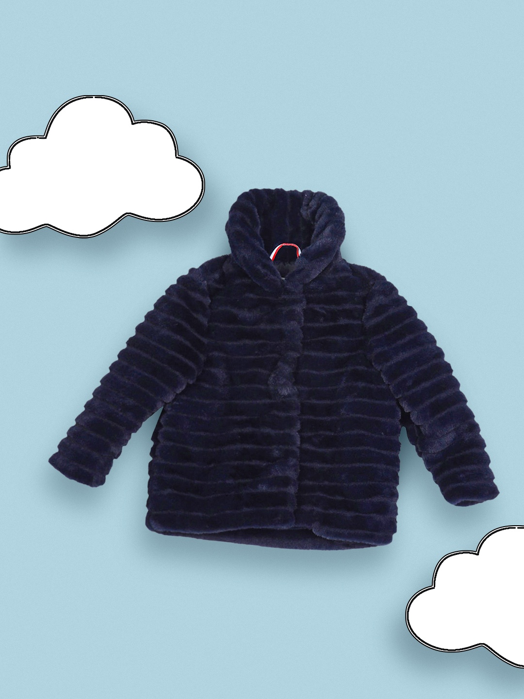 

U.S. Polo Assn. Kids Girls Navy Blue Longline Tailored Jacket