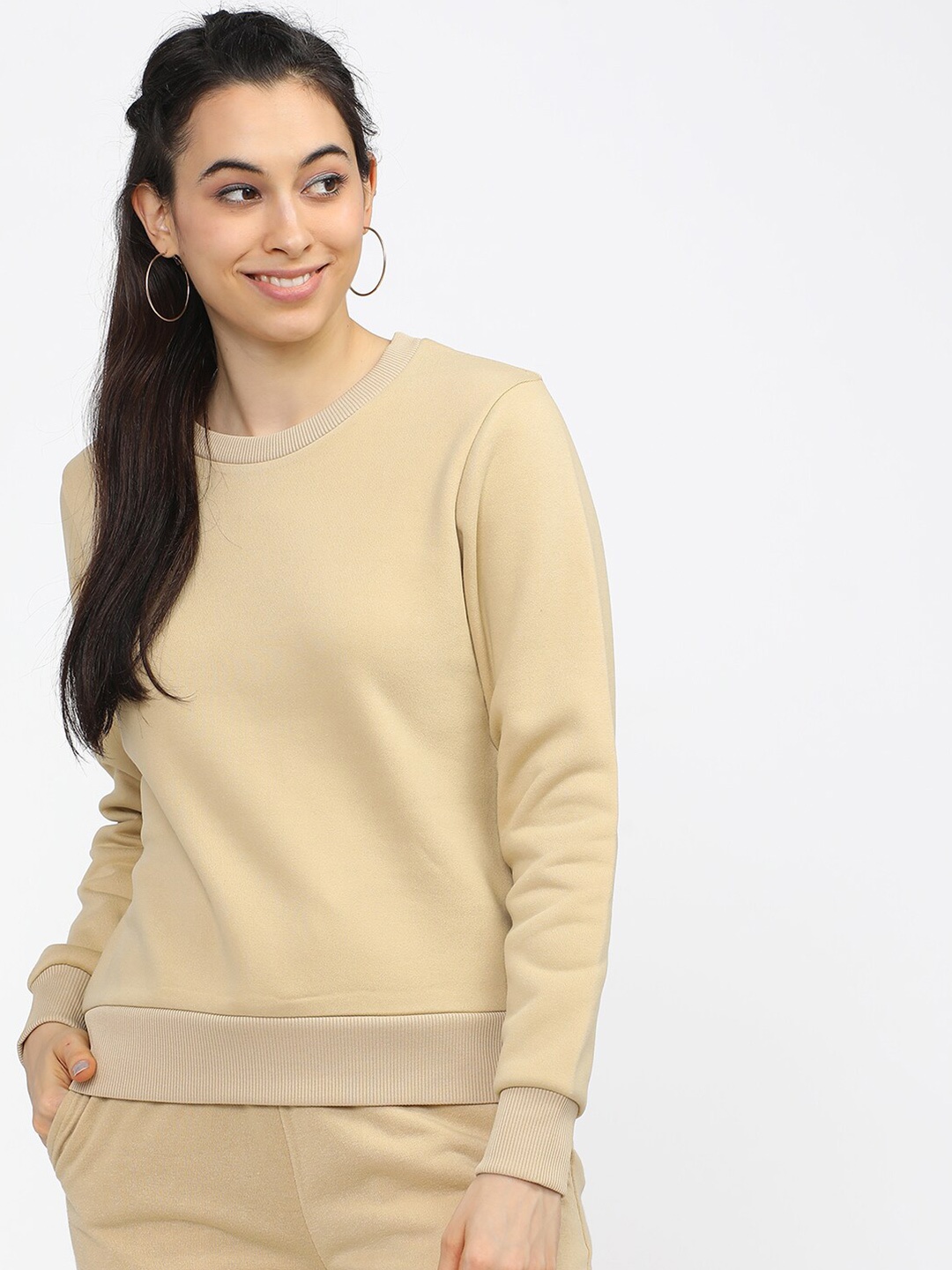 

Tokyo Talkies Women Brown Sweatshirt