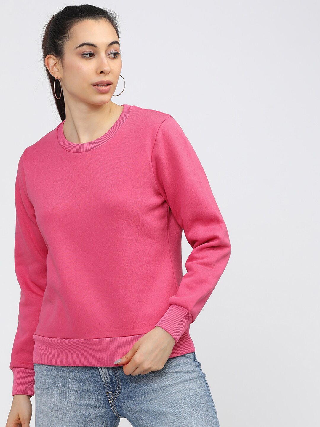 

Tokyo Talkies Women Pink Sweatshirt