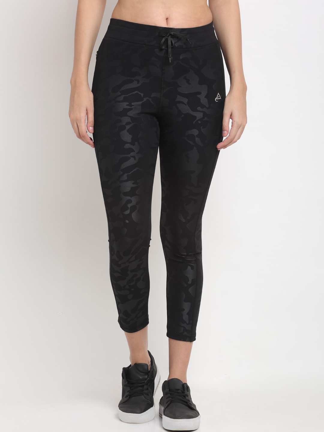 

ANTI CULTURE Women Black Printed Tights