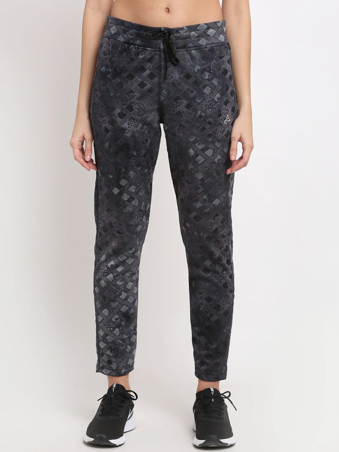 

ANTI CULTURE Women Charcoal Grey Printed Tights