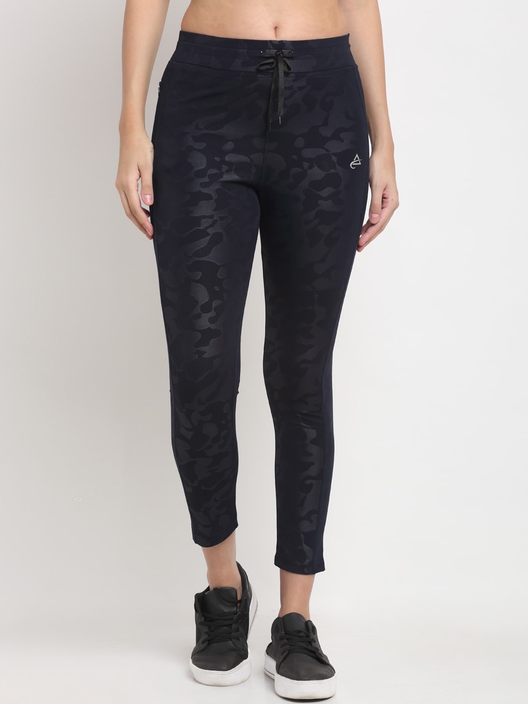 

ANTI CULTURE Women Navy Blue Self-Design Tights