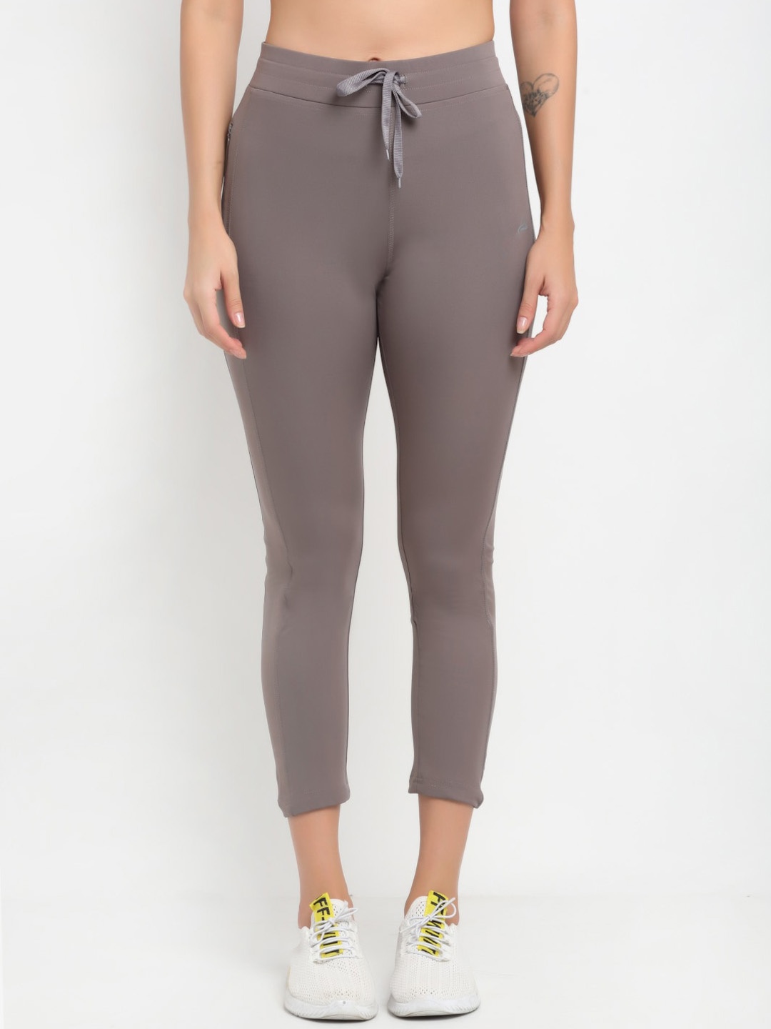 

ANTI CULTURE Women Grey Solid Tights