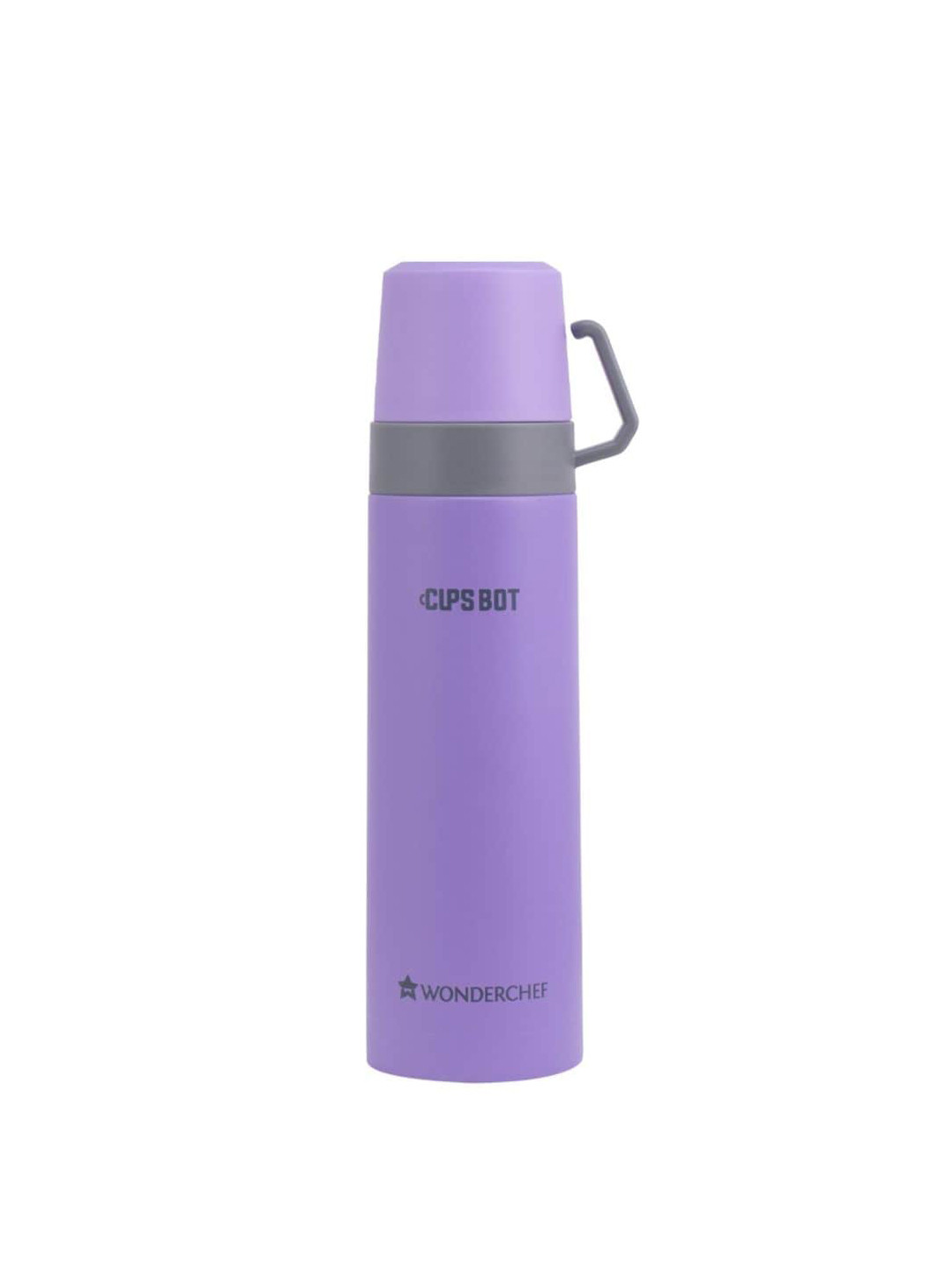 

Wonderchef Purple & Grey Solid Stainless Steel Double Wall Vaccum Insulated Hot and Cold Flask