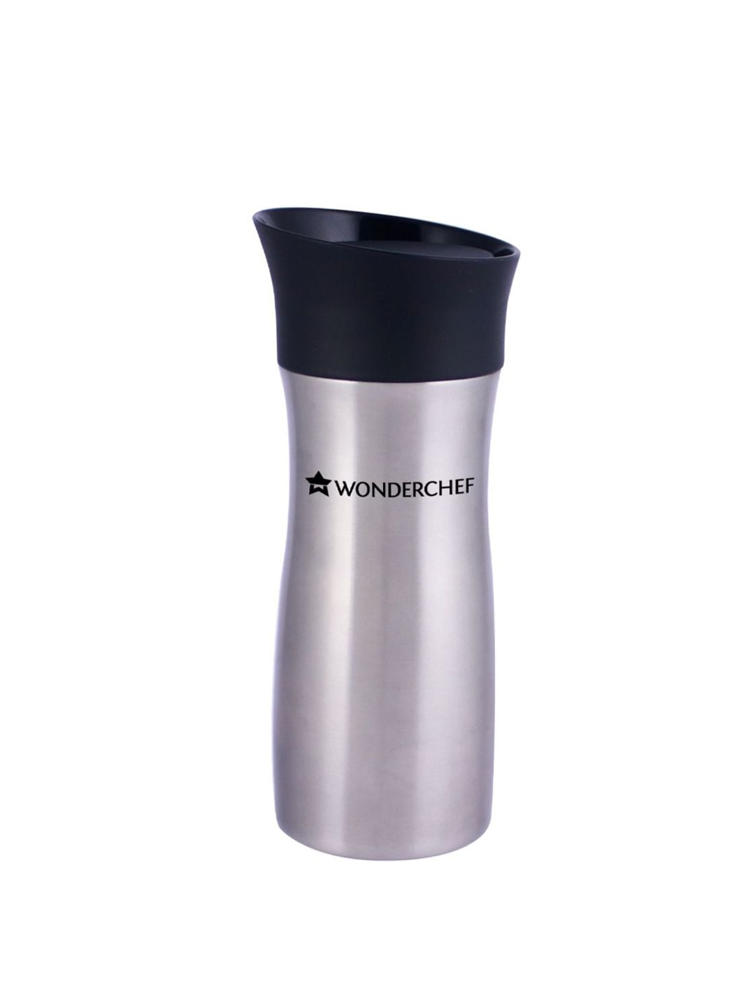 

Wonderchef Travel Bot Double Wall Stainless Steel Hot and Cold Flask 300ml, Silver