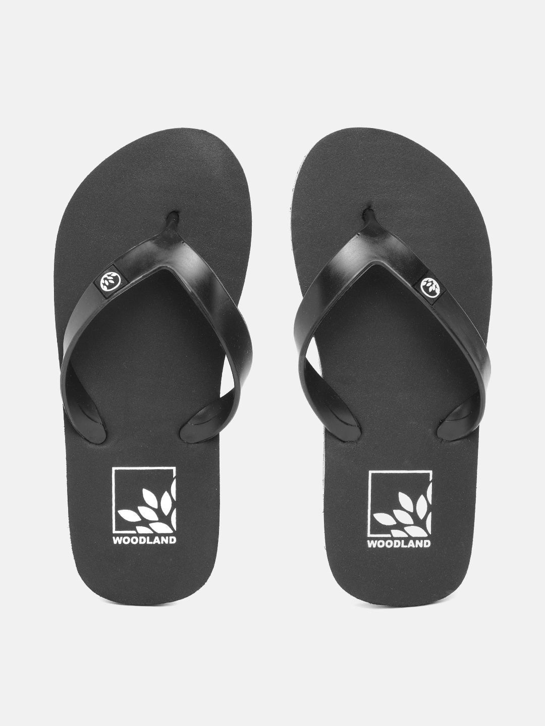 

Woodland Men Black Solid Thong Flip-Flops