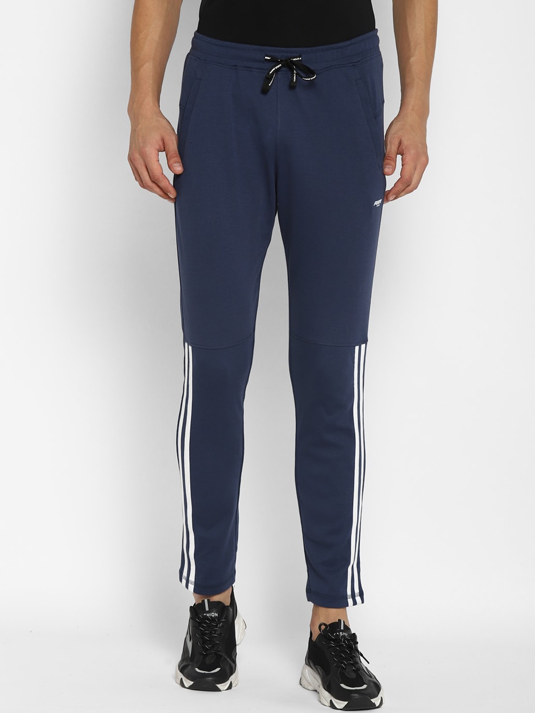 

FURO by Red Chief Blue Solid Track Pants