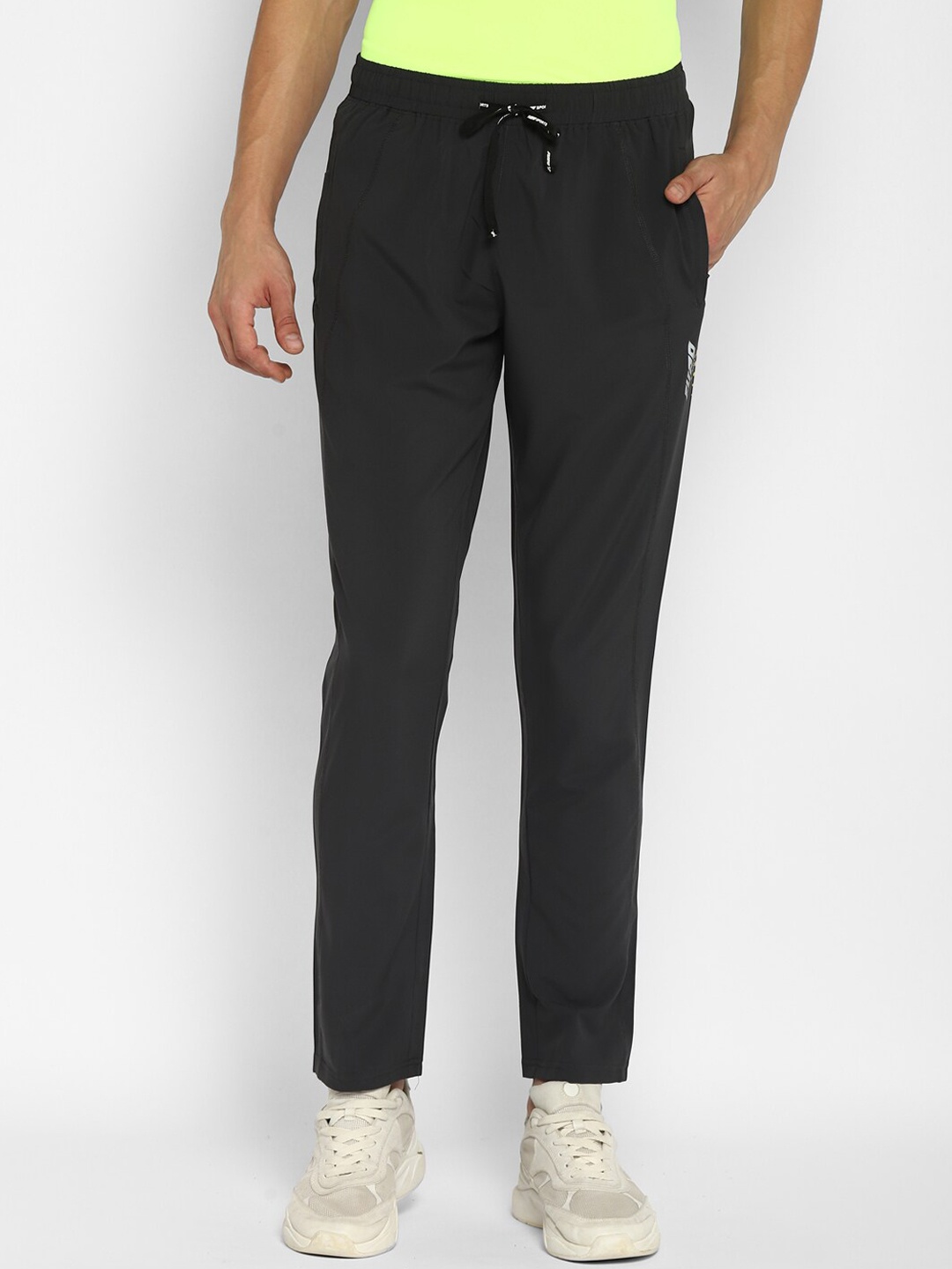 

FURO by Red Chief Men Black Solid Track Pants