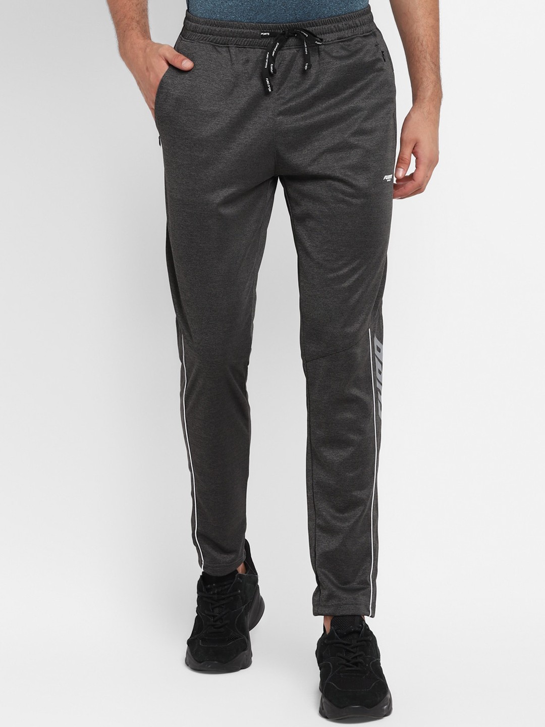 

FURO by Red Chief Men Grey Solid Track Pants