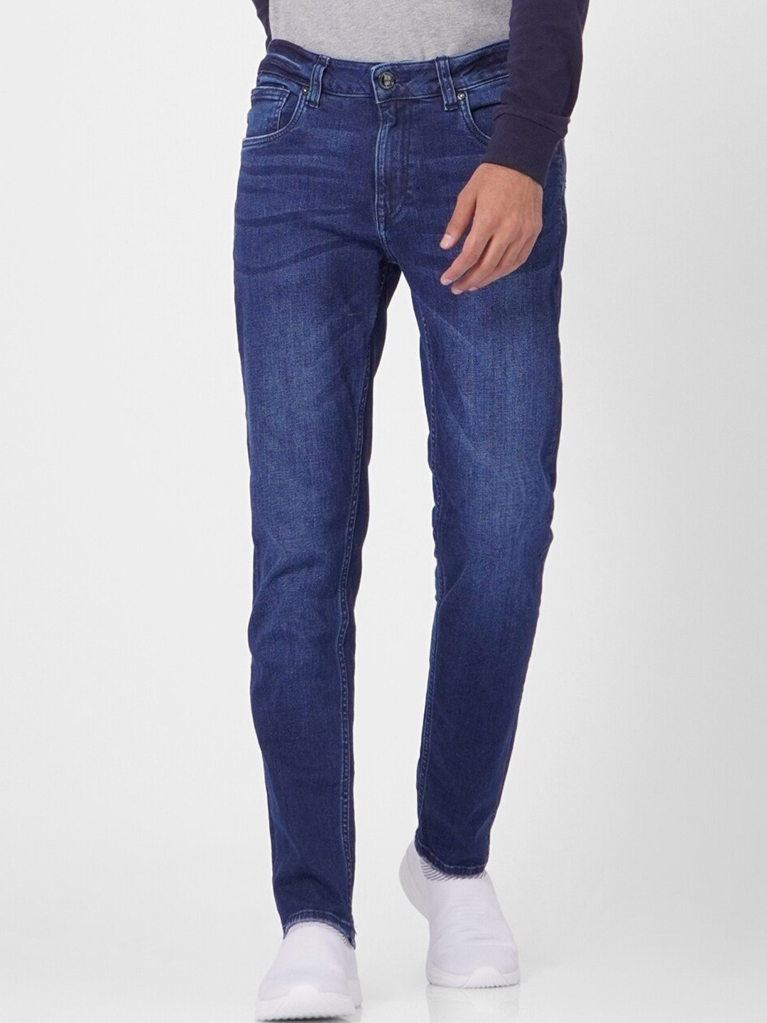 

Jack & Jones Men Blue Slim Fit Low-Rise Light Fade Jeans