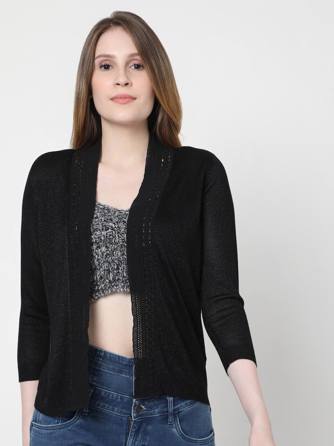 

Vero Moda Women Black Shrug