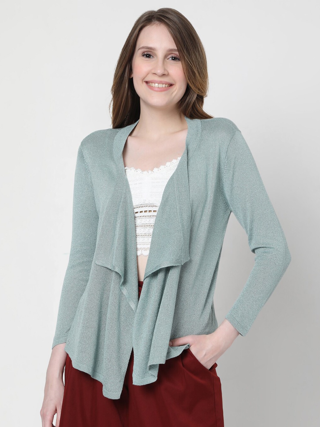 

Vero Moda Women Green Shrug